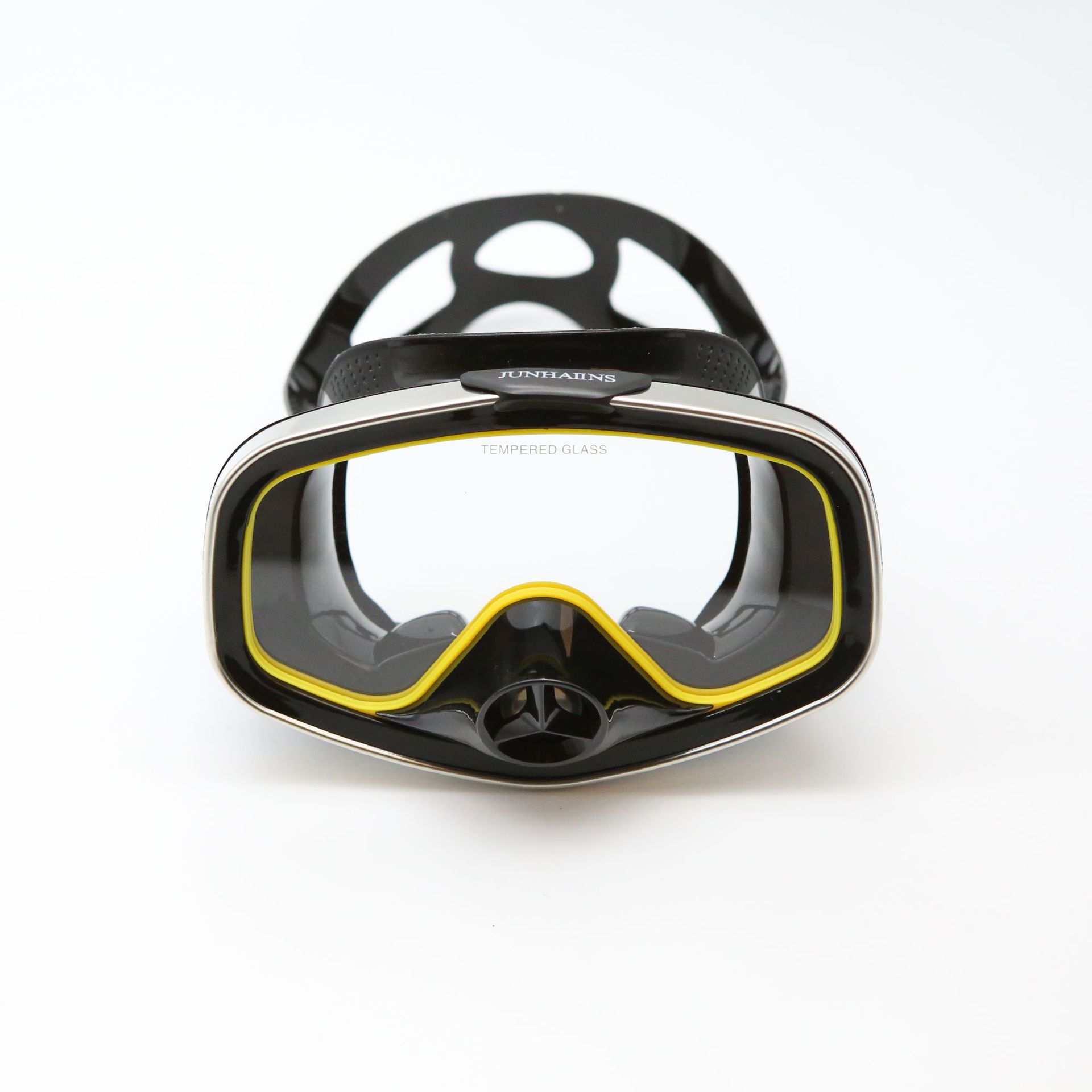 Professional valve diving mask silicone large frame adult beachcombing lightweight tempered glass men and women snorkeling mask