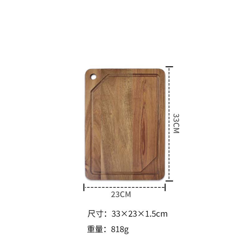 Original Ecological Acacia Wood Spliced Cutting Board Does Not Damage Knives Sturdy and Durable Solid Wood Spliced Home Bone Chopping Board Factory