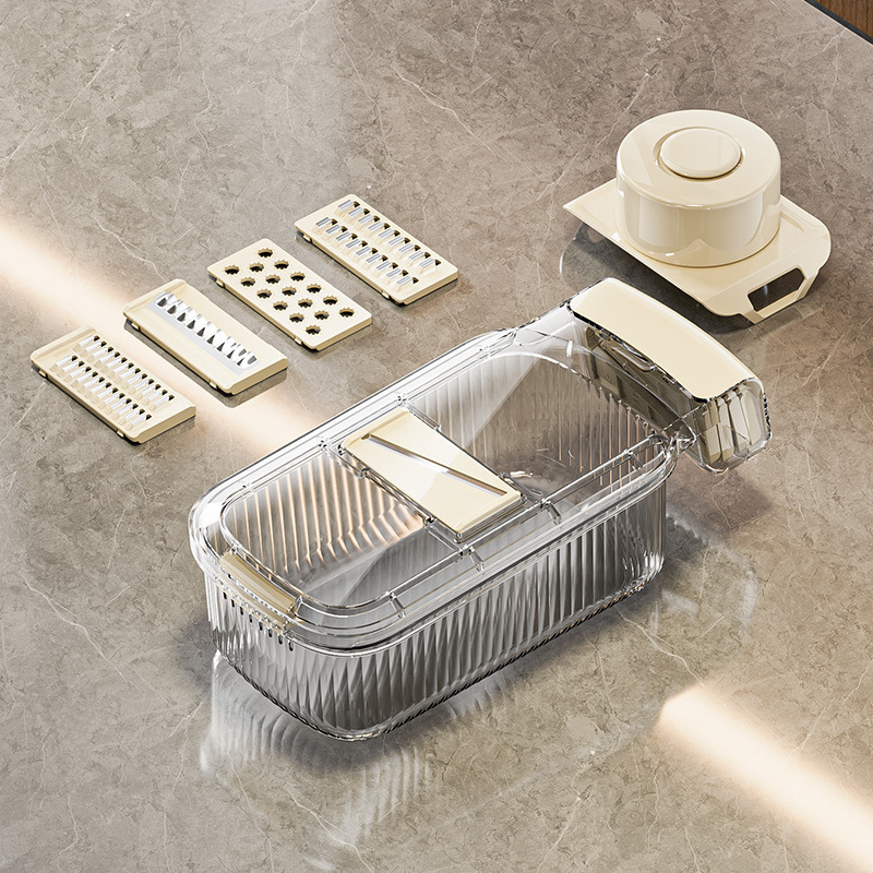 Multifunctional Vegetable Slicer Grater Potato Shredder Carrot Shredder Cucumber Shredder Household Transparent Shredder