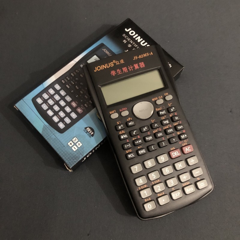 Zhongcheng 82ms-A Chinese and English Version Black Function Calculator Student Multi-Functional Learning Exam Science Computer