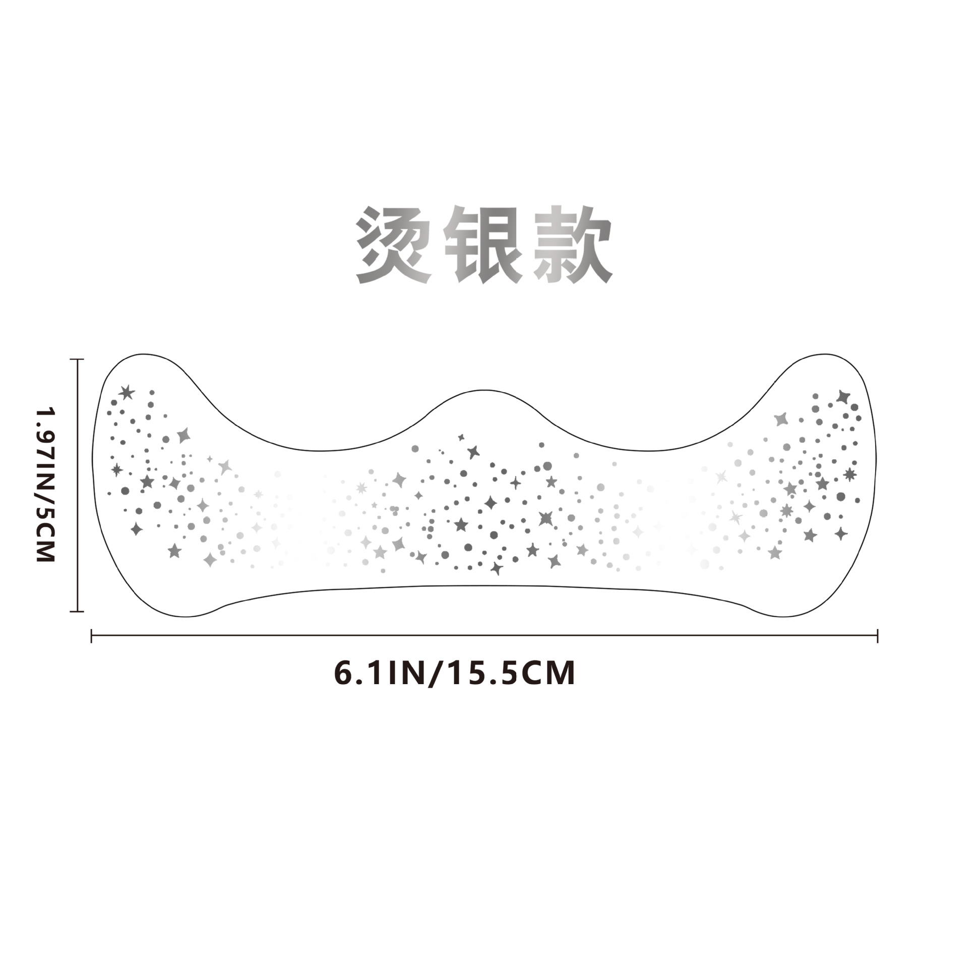 New Flash Makeup Freckle Tattoo Sticker Gold Foil Silver Foil Party Gathering Face Tattoo Sticker Paper