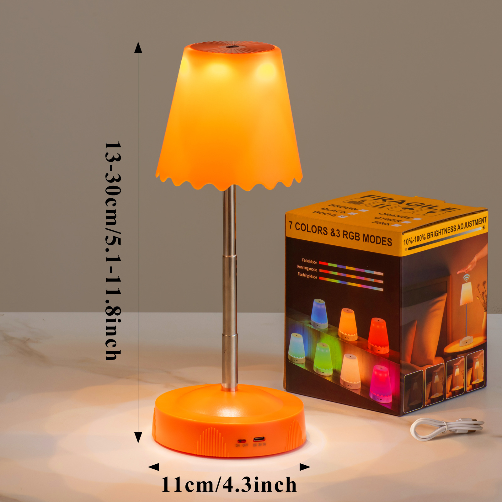 Human Body Induction Atmosphere Light Hand Sweep Desk Lamp Dormitory Bedroom Bedside Light Charging Night Light