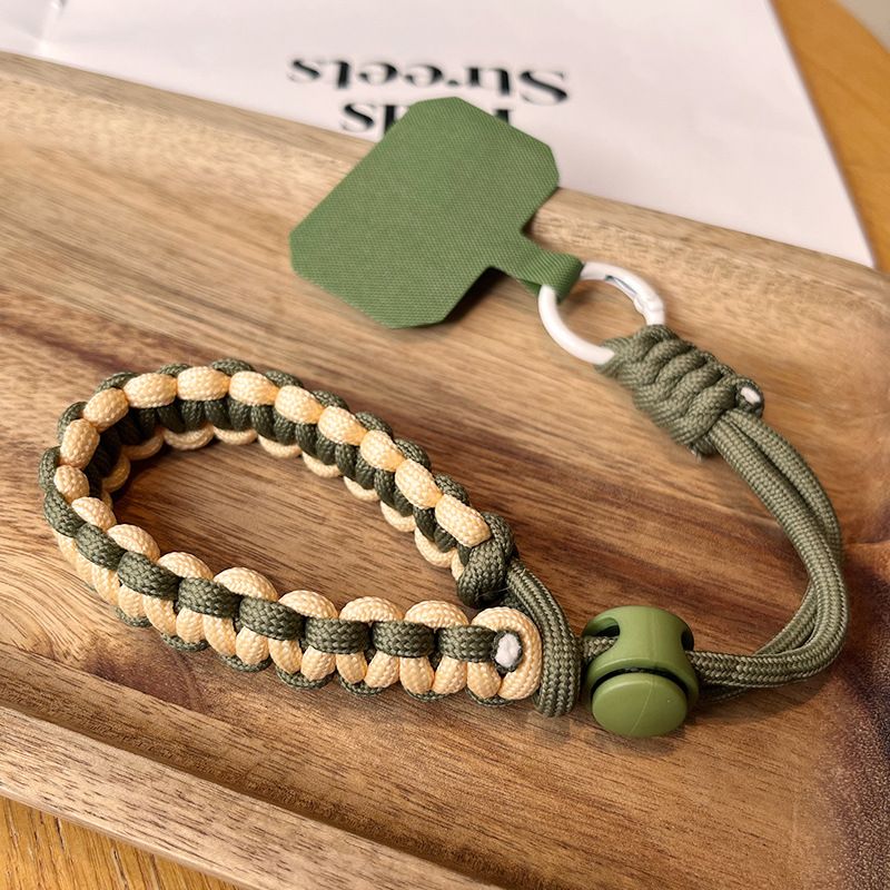 European travel phone strap short wrist adjustable braided strap outdoor sports sturdy men and women