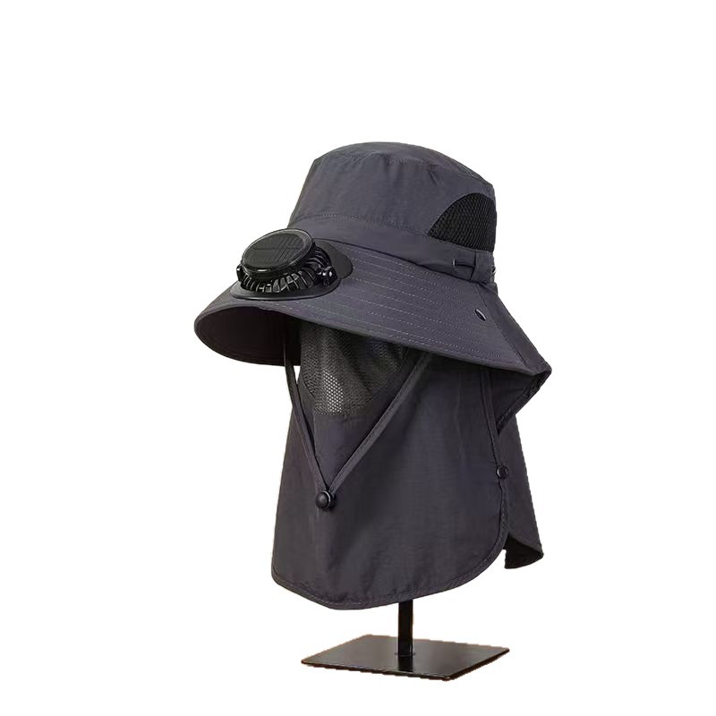 New Sun Hat for Men and Women, Summer UV Protection, Neck Protection, Solar Fan Hat, Outdoor Hiking Fisherman Hat