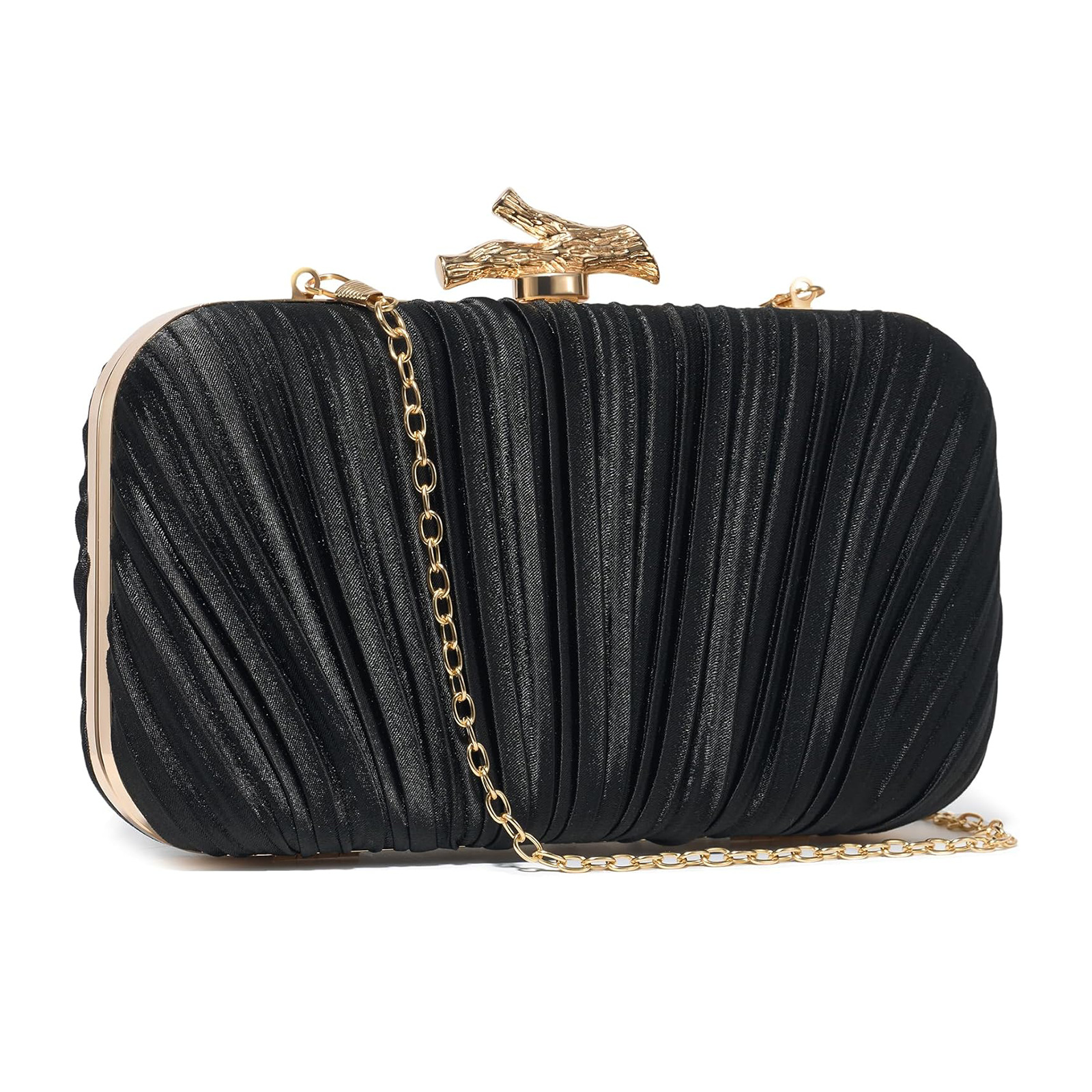 2025 New Pleated Clutch Evening Bag Banquet Bag Women's Celebrity Evening Dress Bag Wedding Evening Bag