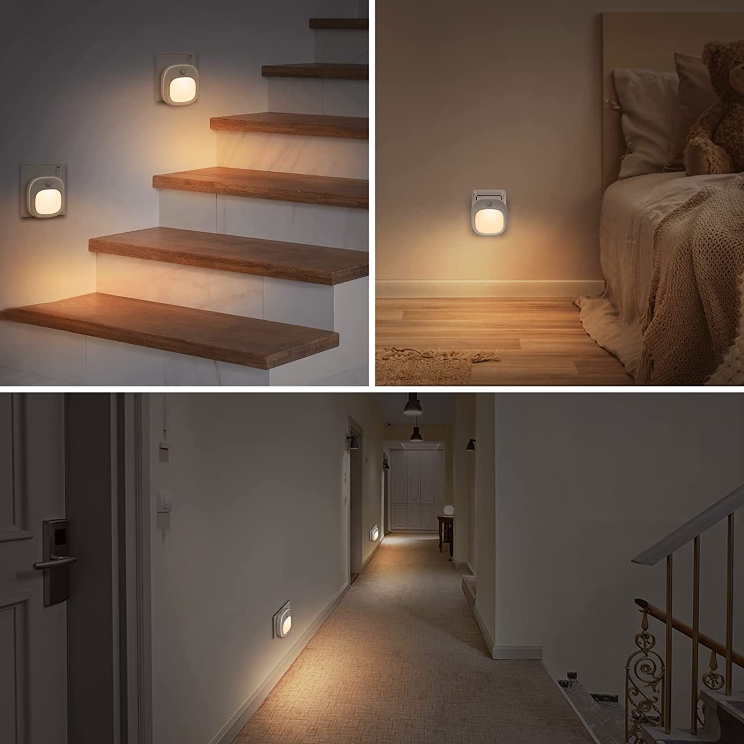 LED night light bedroom bedside sleeping light stair smart energy-saving sensor light night light sensor light