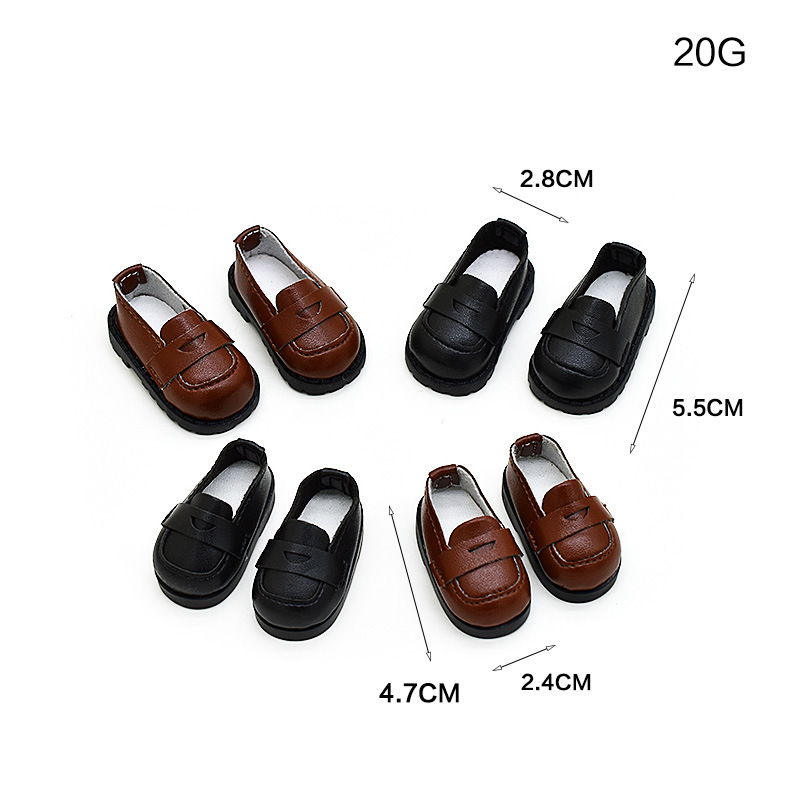 10/15/20CM Cotton Doll Shoes 6/8-Point BJD Leather Shoes 17CM Labubu LinaBell Pendant Shoes