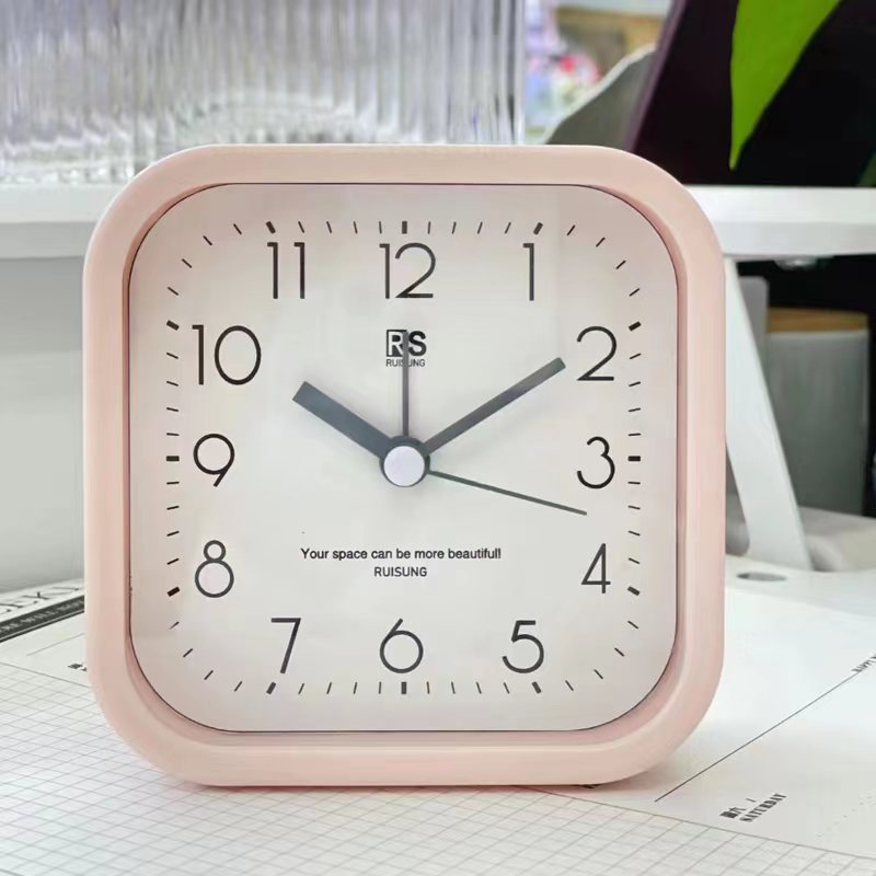 Square simple three-dimensional home decoration alarm clock student digital alarm small alarm clock