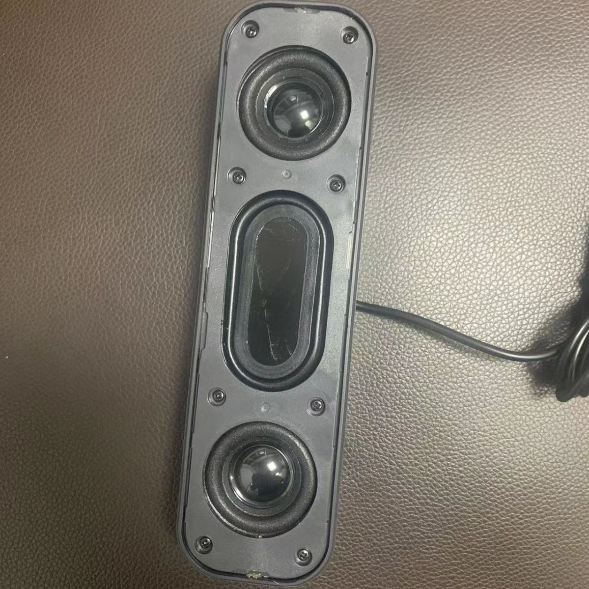 Computer USB Desktop Small Speaker, Laptop Portable Desktop Long Sound Bar Sound Card Speaker Stereo