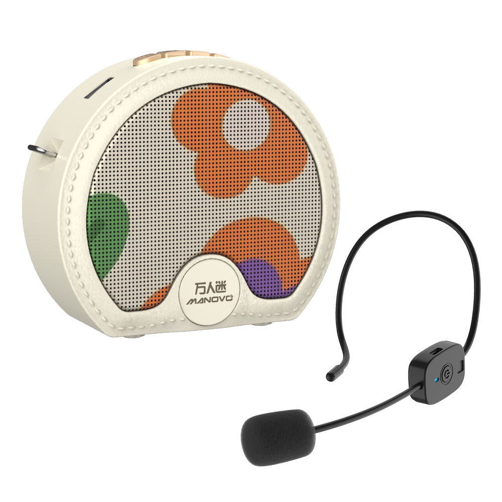 Charming K2 Wireless Headworn Microphone Small Bee Amplifier Teacher Classroom Tour Guide Special Large Speaker