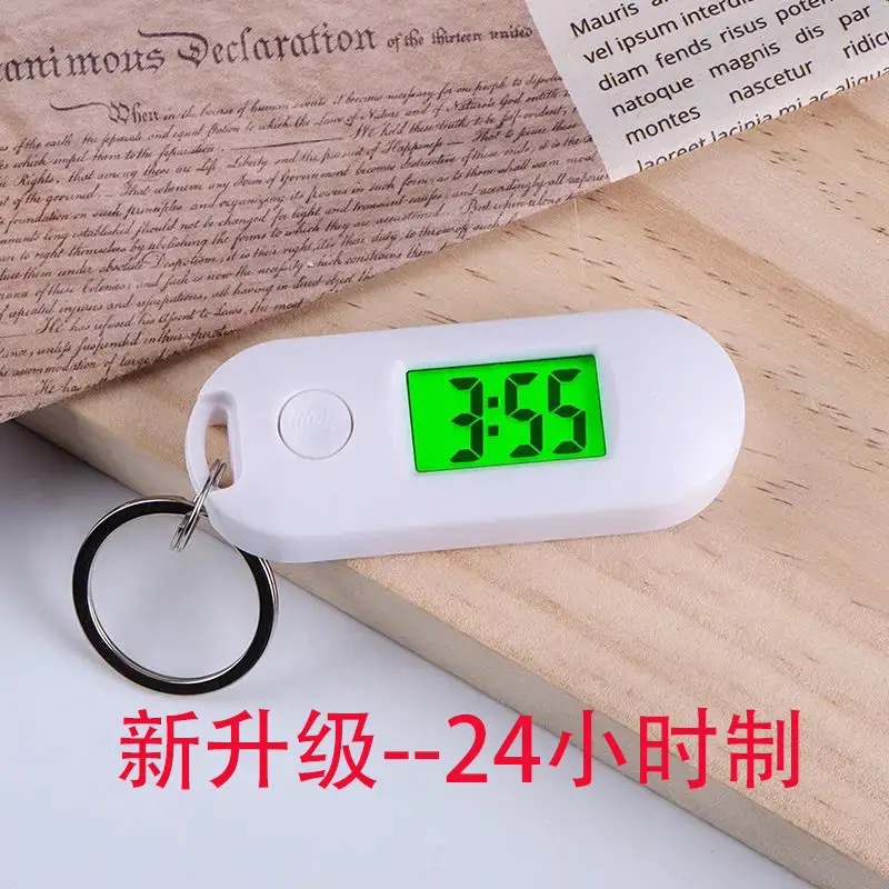 New Student Silent Exam Electronic Watch Men's and Women's Gift Small Hanging Watch Luminous Portable Official Hanging Watch