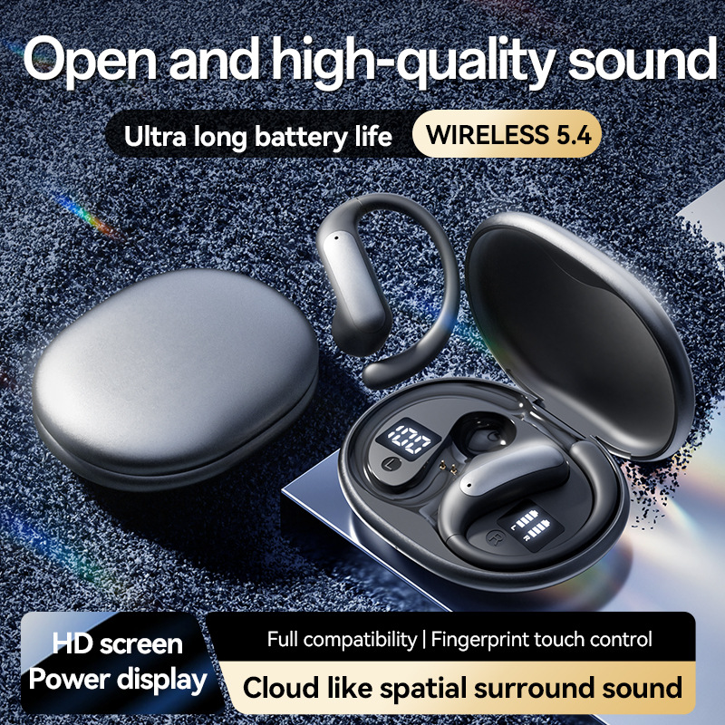 2025 new ear-hook M134 smart AI translation open-ear TWS Huaqiangbei wireless Bluetooth earphone
