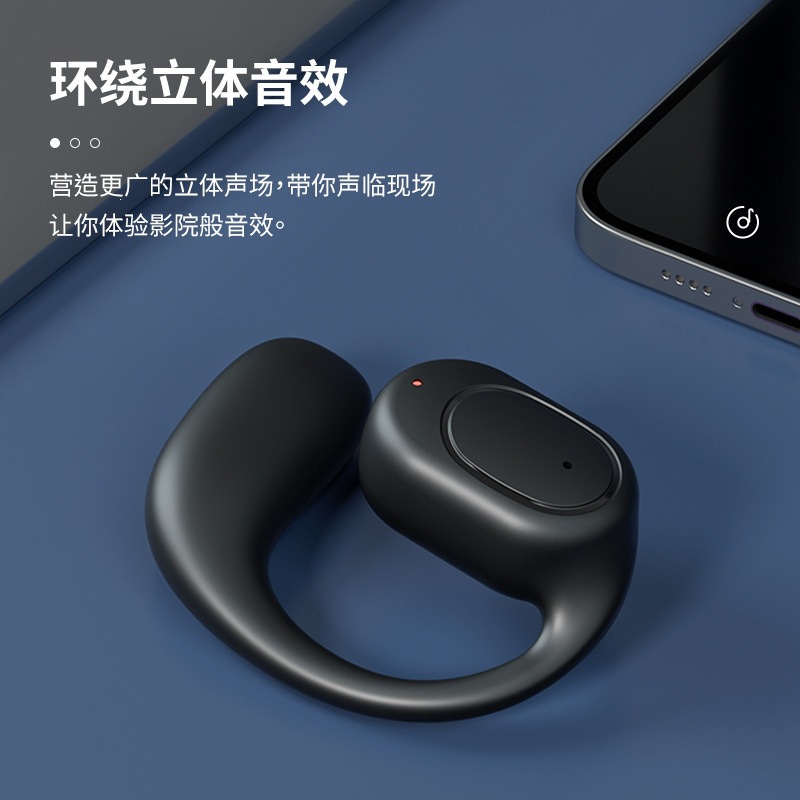 Bone Conduction Bluetooth Earbuds 2024 New Wireless Sports Noise Cancelling Over-Ear Ultra Long Battery Life Earbuds