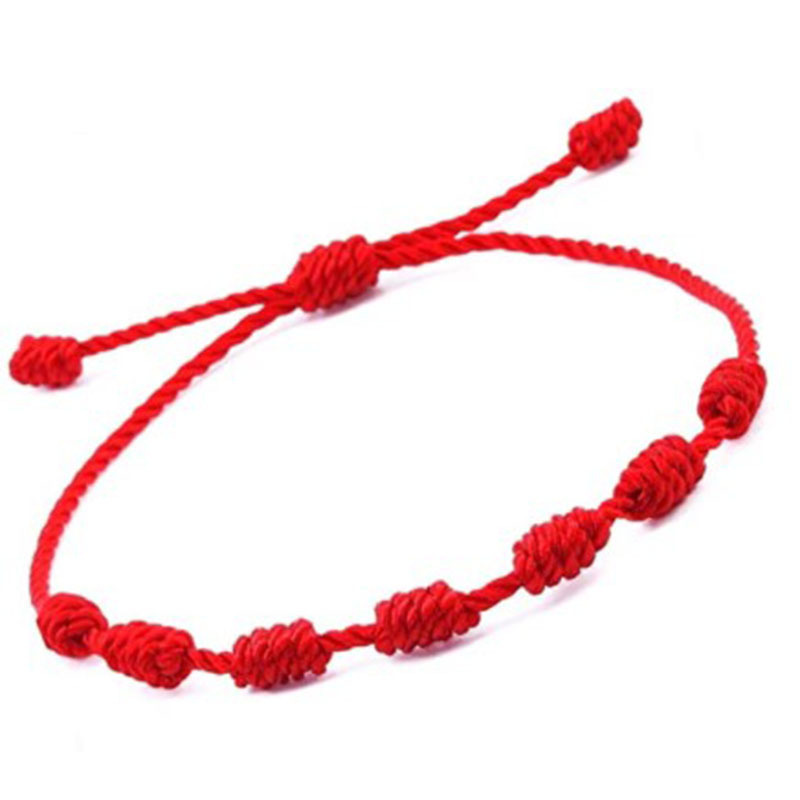 Handwoven Adjustable Evil Eye Red Rope Bracelet Turkish Eye Handmade