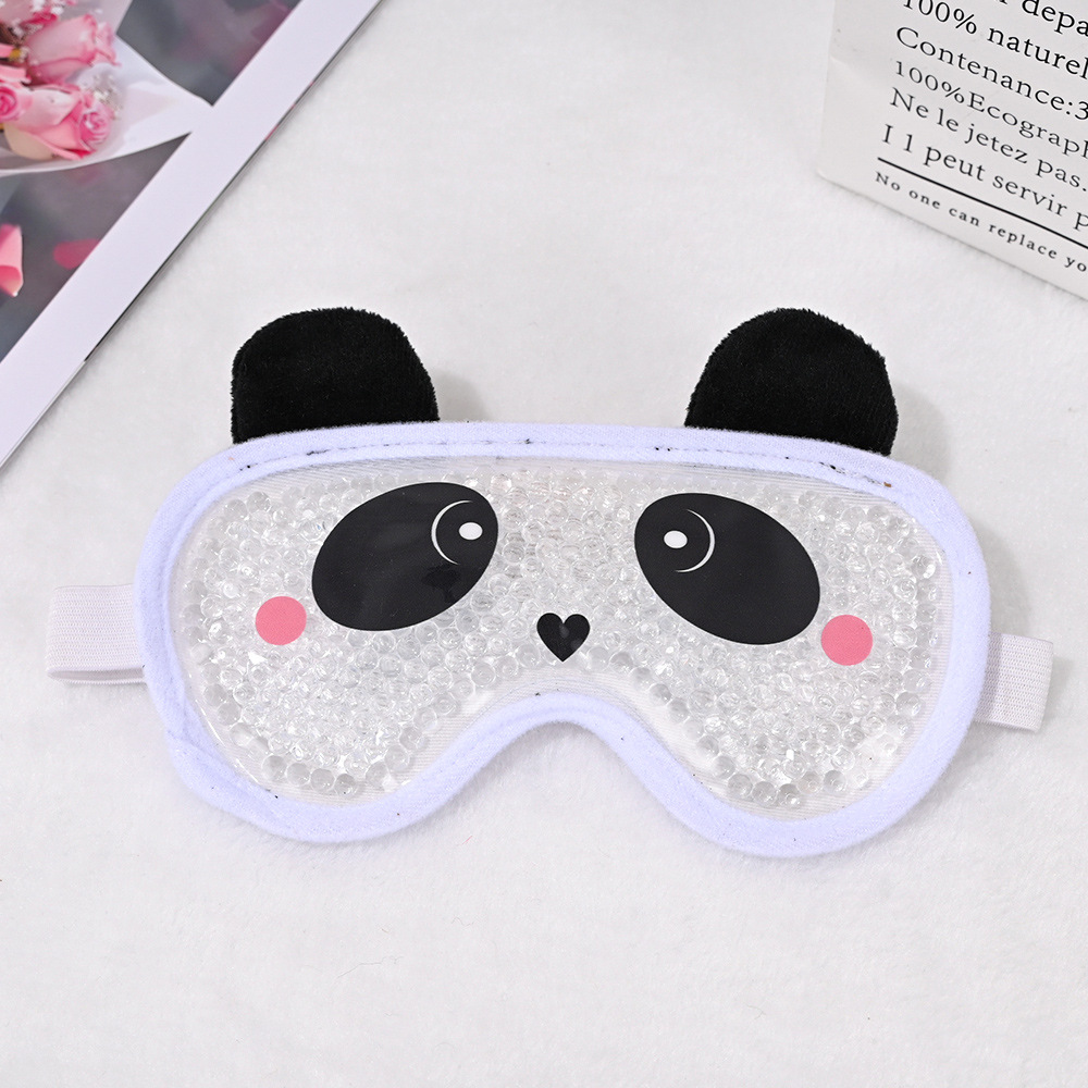 PVC gel bead ice compress eye mask, colorful adjustable elastic, cold and hot compress cooling ultra-soft eye care ice feeling