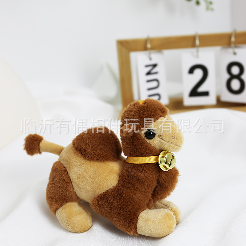 Cute Dunhuang desert small camel plush toy doll bag charm doll toy gift keychain pendant