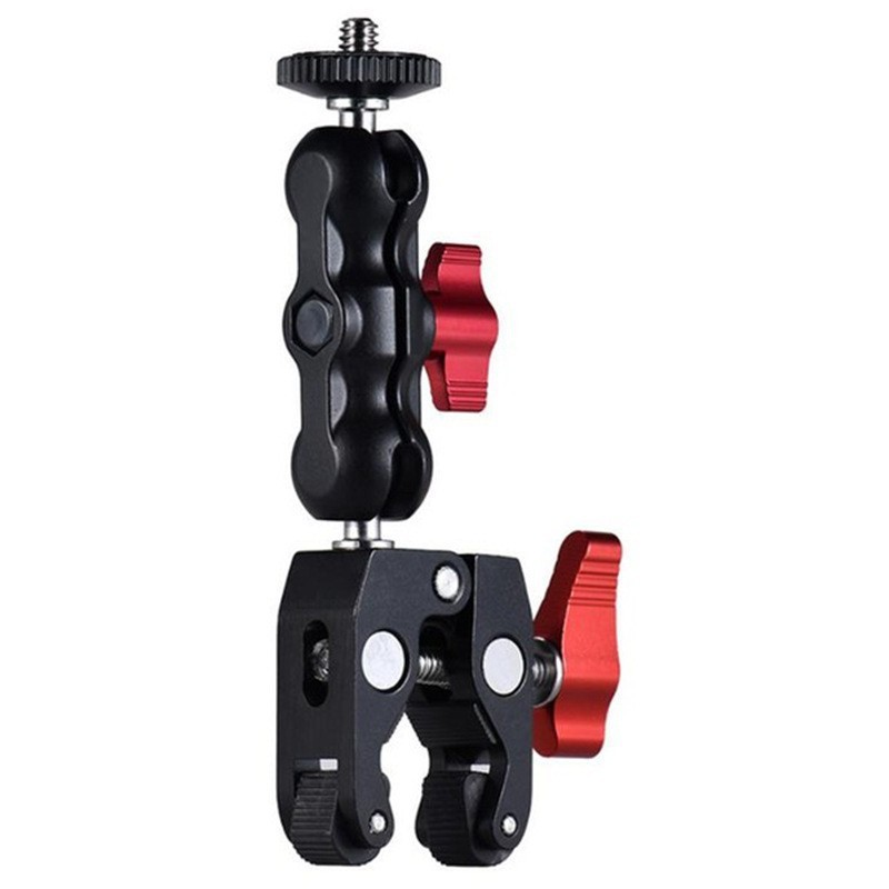 Insta360 X5 360 Action Camera Dual Head Heavy Duty Clamp Motorcycle Mount Selfie Stick Crab Clamp