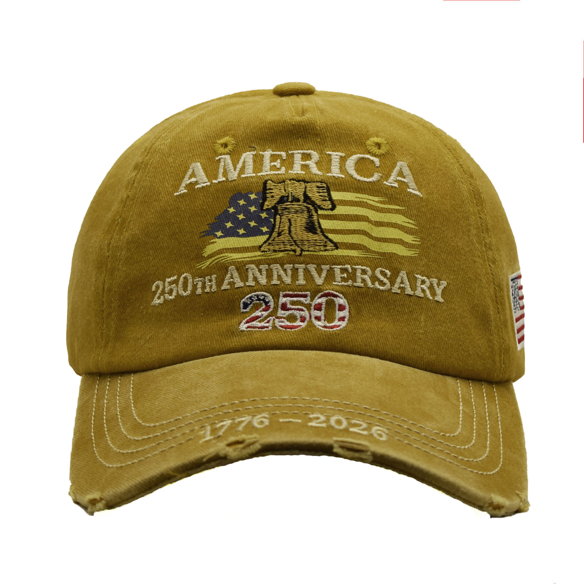 Embroidered US 250th Anniversary Cap Sun-Protective Baseball Cap