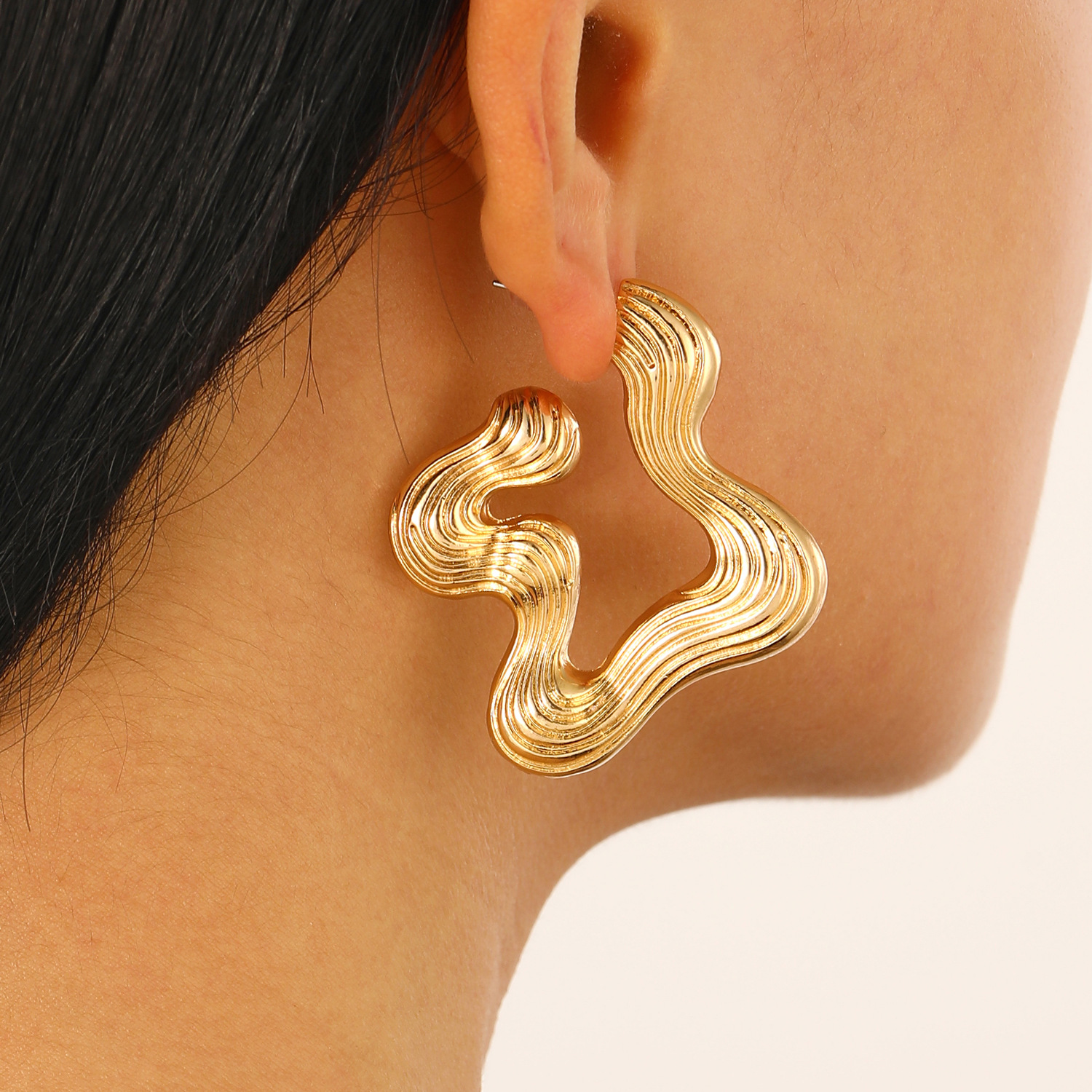 Earrings Smooth Surface Ear Stud Ear Cuff Simple Earrings