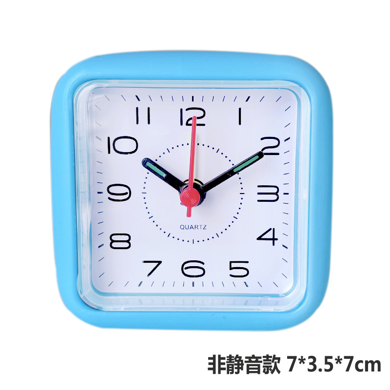 Silent Alarm Clock Unbreakable Acrylic Mirror with Snooze and Light Children Student Special Alarm Clock