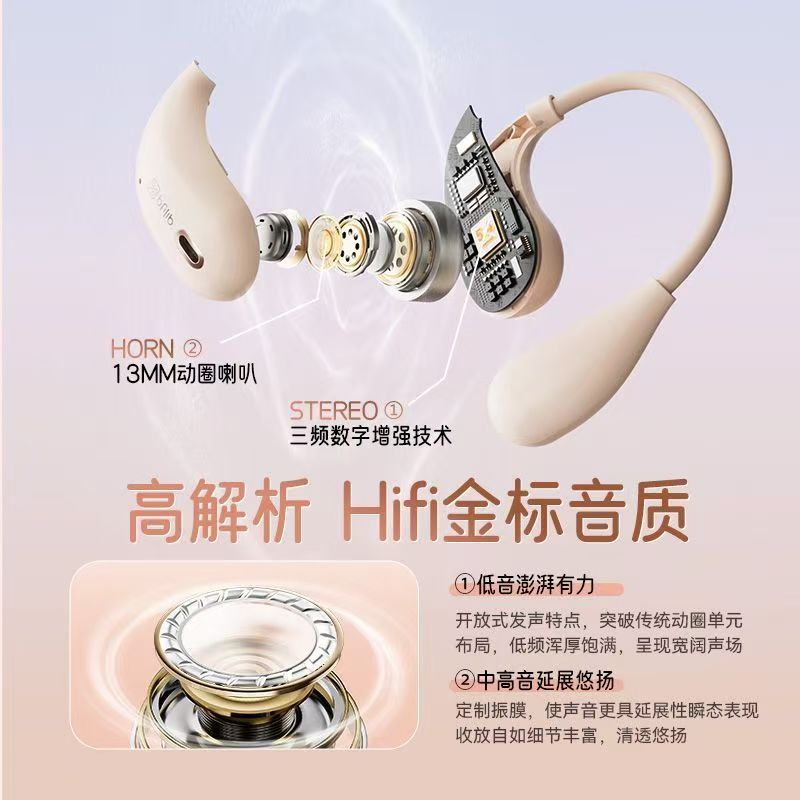Soai ST6PRO Bluetooth Earphones Sports Running Ear-hook Bone Conduction Open Ear New Open Type Listening