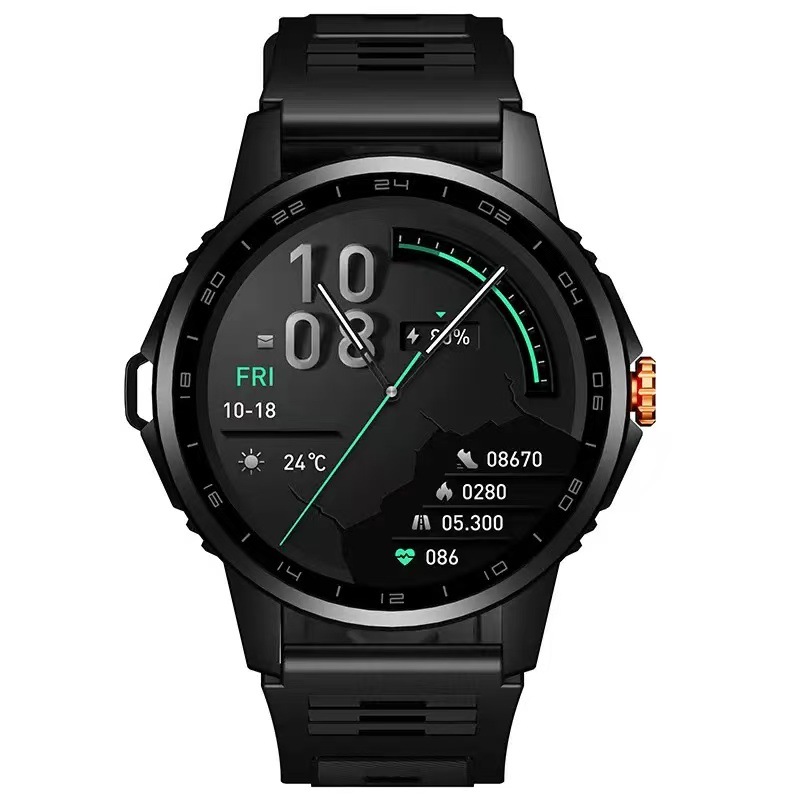 Private mold gt12 smart watch 1.52 round screen outdoor sports dual light flashlight raise wrist to light up screen
