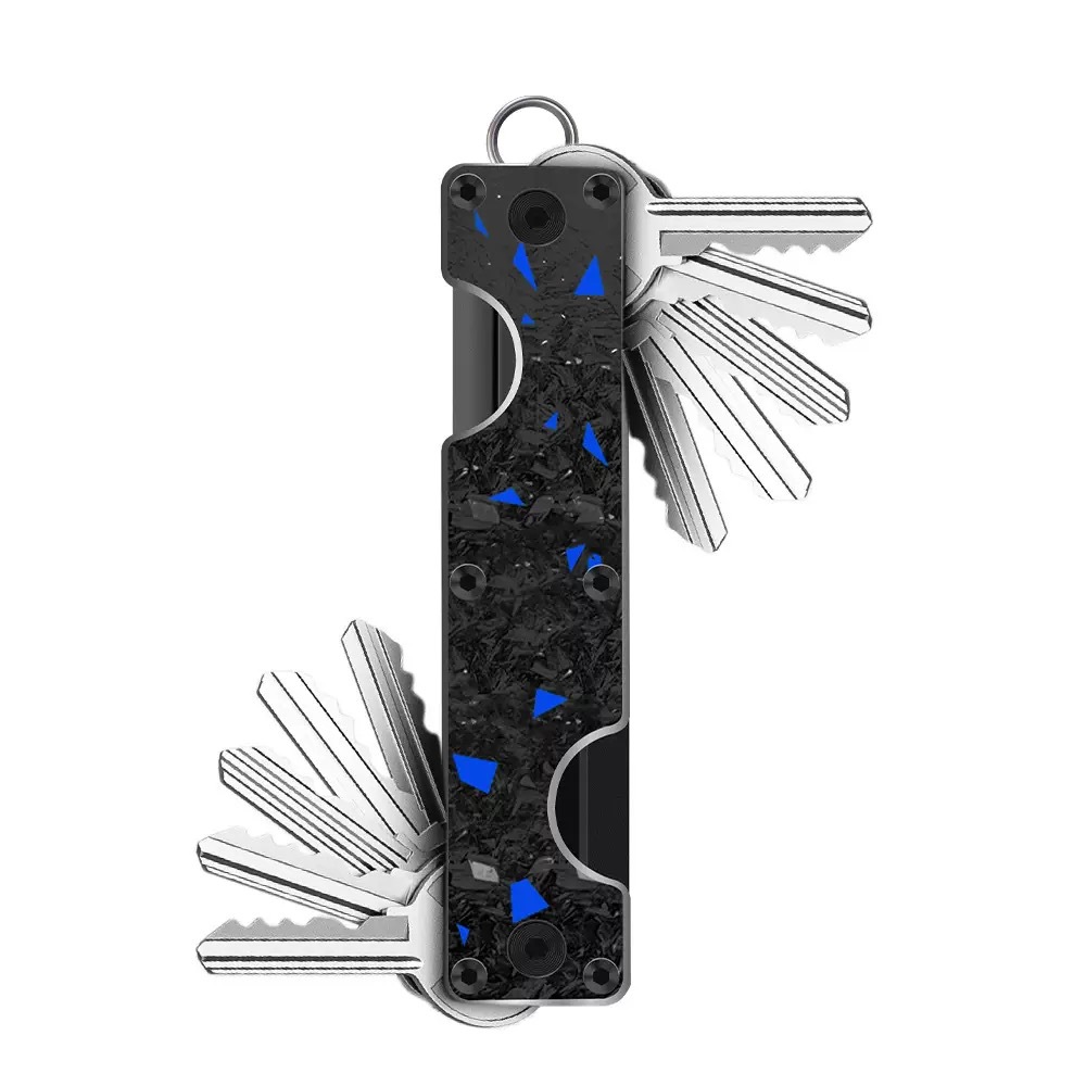 New Double-head Metal Key Ring Aluminum Alloy Multi-key Organizer Can Hold 2-6 Keys
