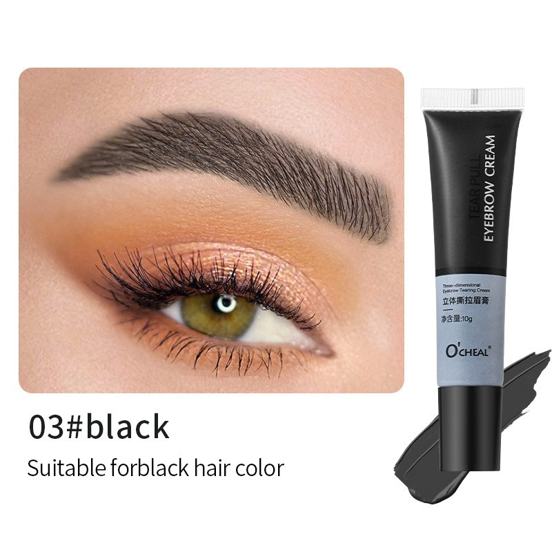 Cross-Border Foreign Trade Cosmetics O'Cheal 3D Peel-Off Eyebrow Gel Waterproof Long-Lasting Color Non-Smudging Peel-Off Dye Eyebrow Gel