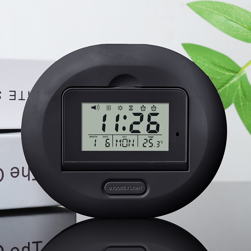 Student vibration alarm clock, pillow night light silent electronic clock, multi-functional music small alarm clock timer
