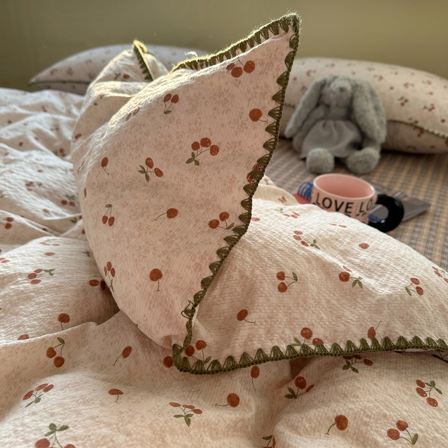 2026 new double-layer gauze quilt cover single piece 150x200x230 single dormitory quilt cover quilt cover non-cotton pure cotton a