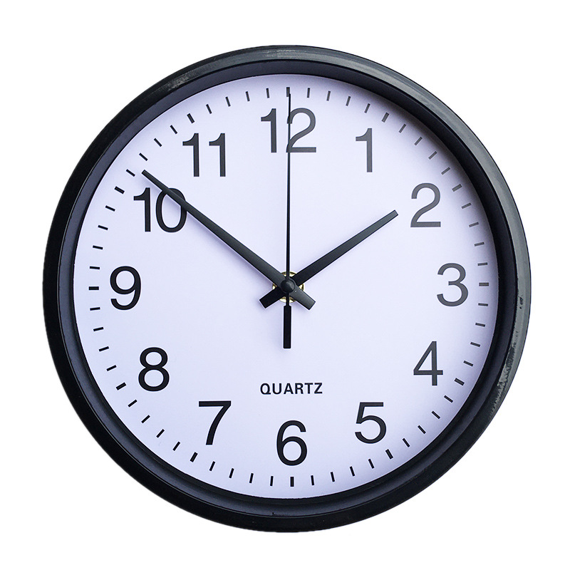 8-inch Silent Wall Clock Compass Movement Kitchen Bedroom Clock Can Add Logo Round