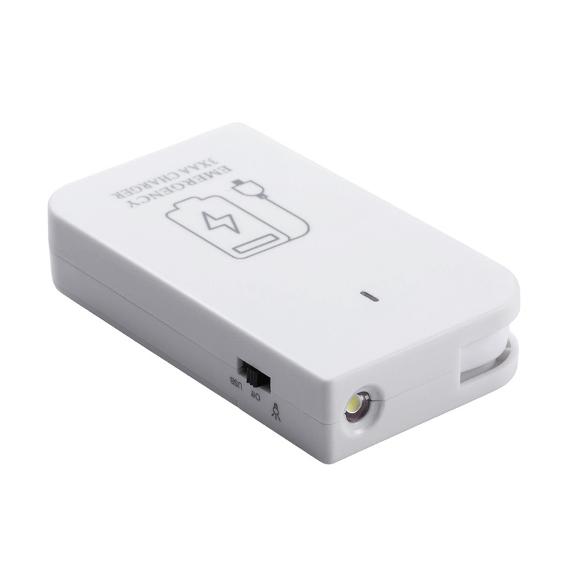 Three 5号 dry battery Type-c cable charging power bank backup 3AA emergency charger LED light battery box