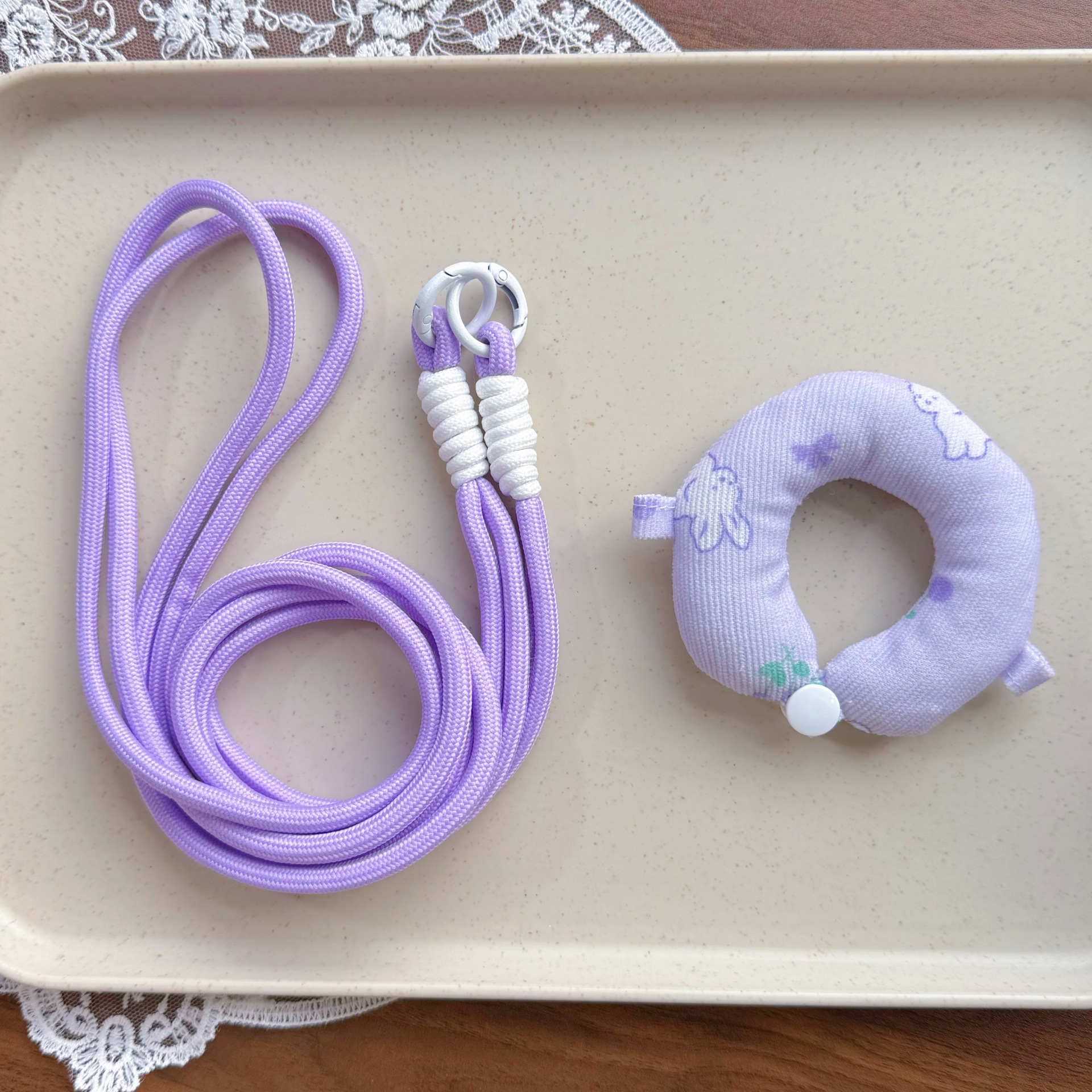 Zsiga Gazi sister/Mlolly/Dimoo/cotton doll 10cm outdoor U-shaped pillow lanyard anti-lost buckle pendant