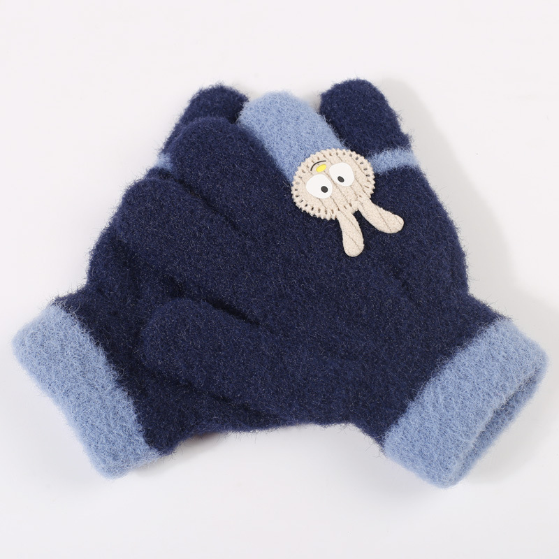 2021 New Children's Gloves Women Cute Cartoon Little Rabbit Autumn Winter Warm Cold-Proof Unisex Baby Knitted Gloves