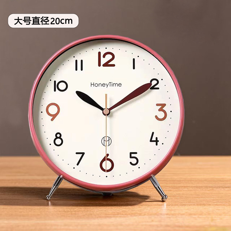 Desktop Clock 2026 New, Tabletop Clock for Living Room Large Size, Simple Silent Alarm Clock Clock Ornament