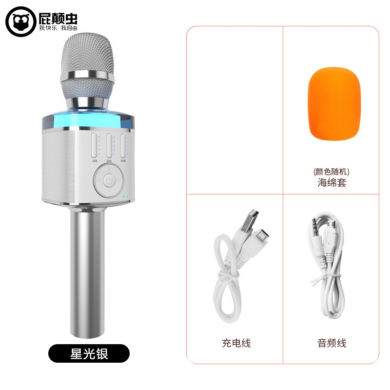 Pidianchong X9 microphone speaker integrated microphone wireless mobile phone singing children home TV national K song