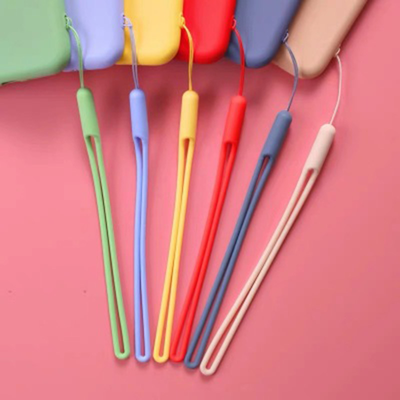 Phone Lanyard Case Short Wrist Strap Hanging Rope Wrist Liquid Silicone Silicone Hanging Chain Anti-lost Phone Case Rope Non-slip