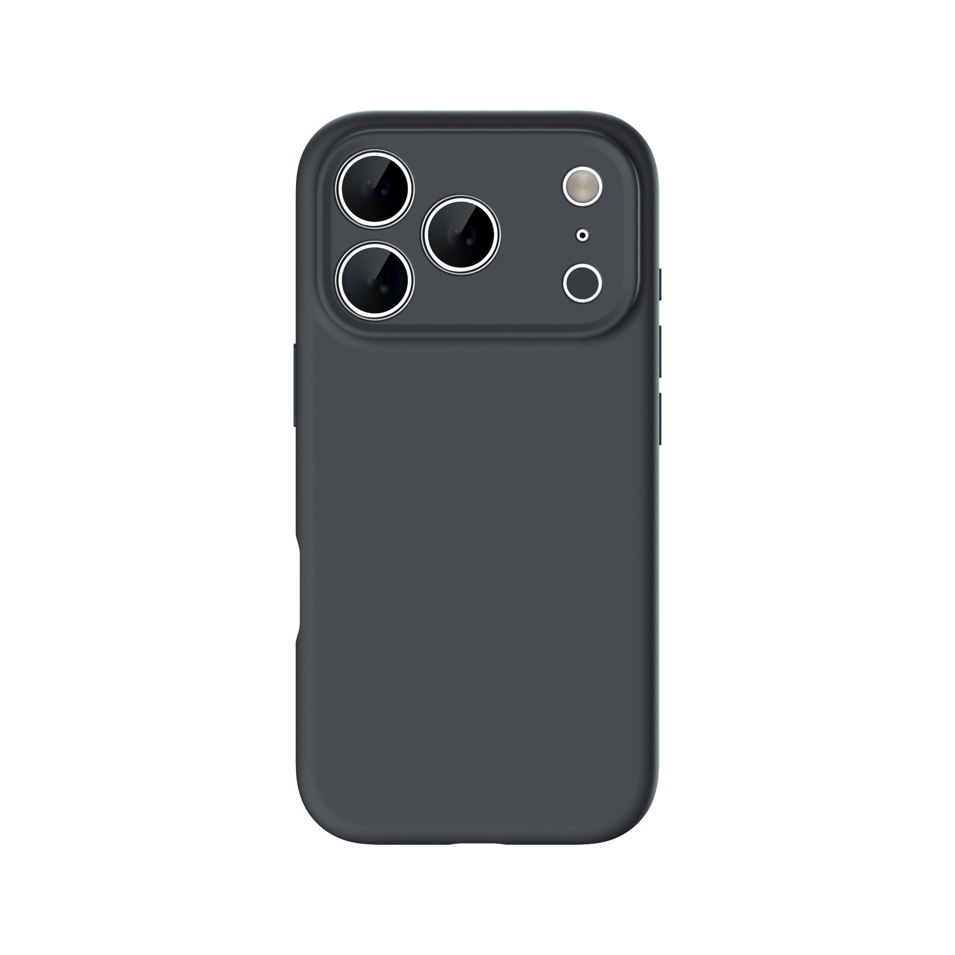 Silicone case for iPhone 17 with large hole anti-fall, full coverage protective case for iPhone 16 Pro Max, simple