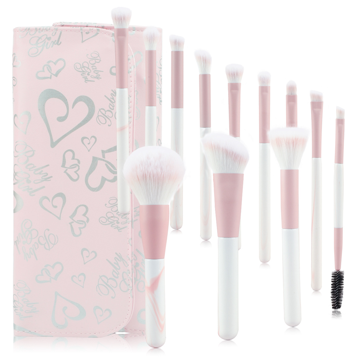 12 Pieces Huayang Qingkong Makeup Brush Set Beginner Full Set Soft Powder Eyeshadow Brush Makeup Cosmetic Tool