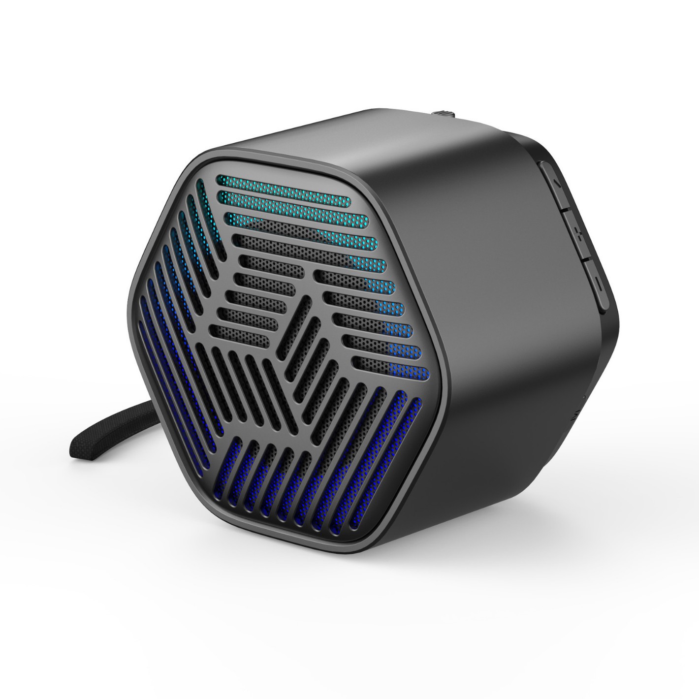 Subwoofer loud volume Bluetooth speaker, colorful light FM card slot mini portable wireless Bluetooth audio gift
