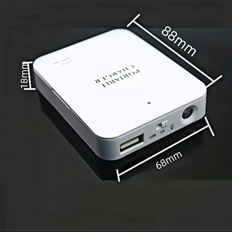 Backup 4AA flip cover with switch battery box USB interface charger 5号 dry battery with light charging bank