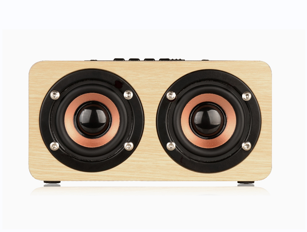 New wooden Bluetooth speaker multifunctional FM radio card speaker hands-free calling