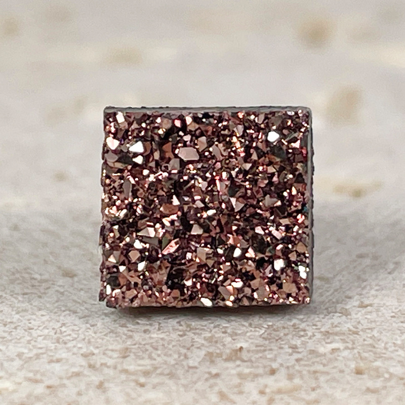 Crystal cluster magnet suction earrings for no hole men and women street ear clip raw stone crystal