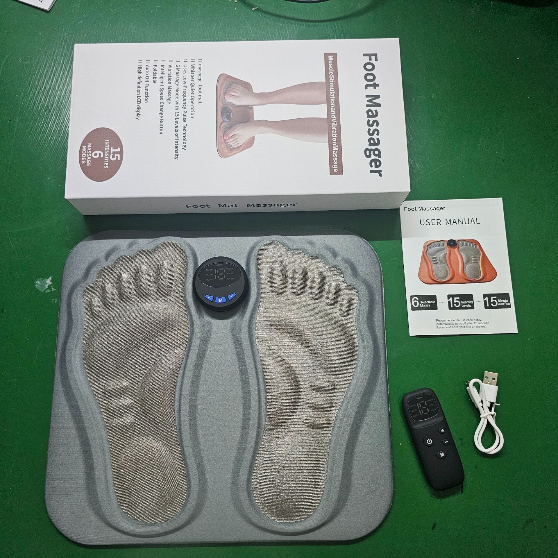 Smart 3D foot massage pad EMS microcurrent electronic pulse multifunctional foot massage trainer