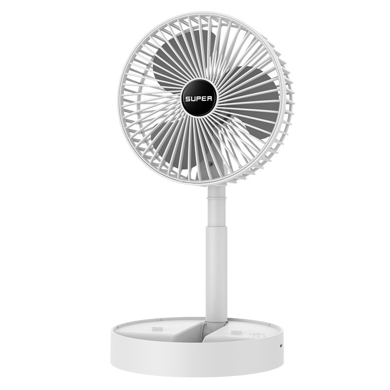 Multifunctional Folding Fan USB Charging Retractable Floor Fan for Students Dormitory Mini
