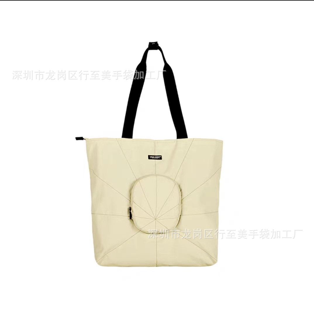 New memory fabric foldable backpack, waterproof ultra-light sports shopping bag travel promotional storage bag