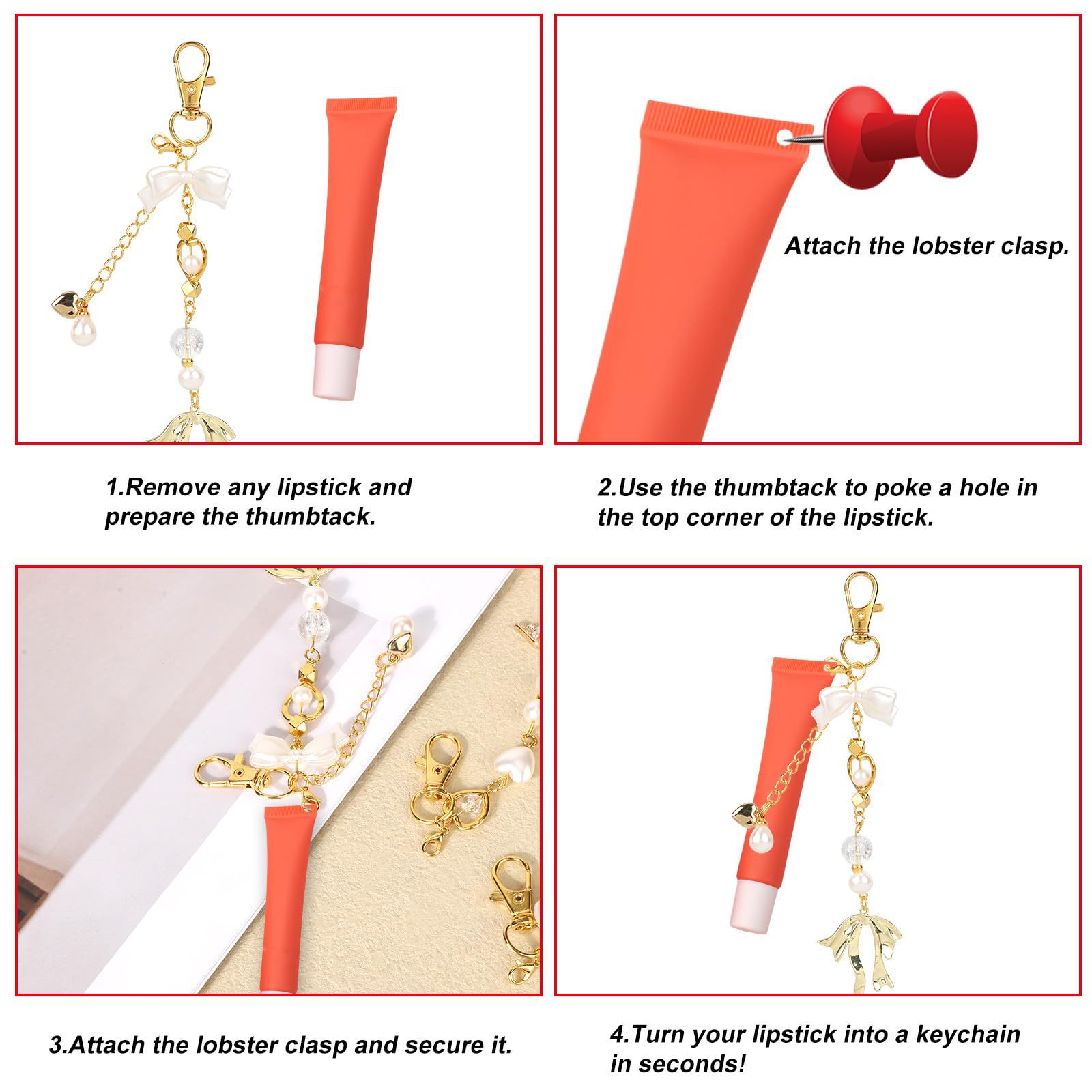 Alloy Heart Irregular Hollow Keychain Pendant Accessories Gold Bow Pendant Keychain