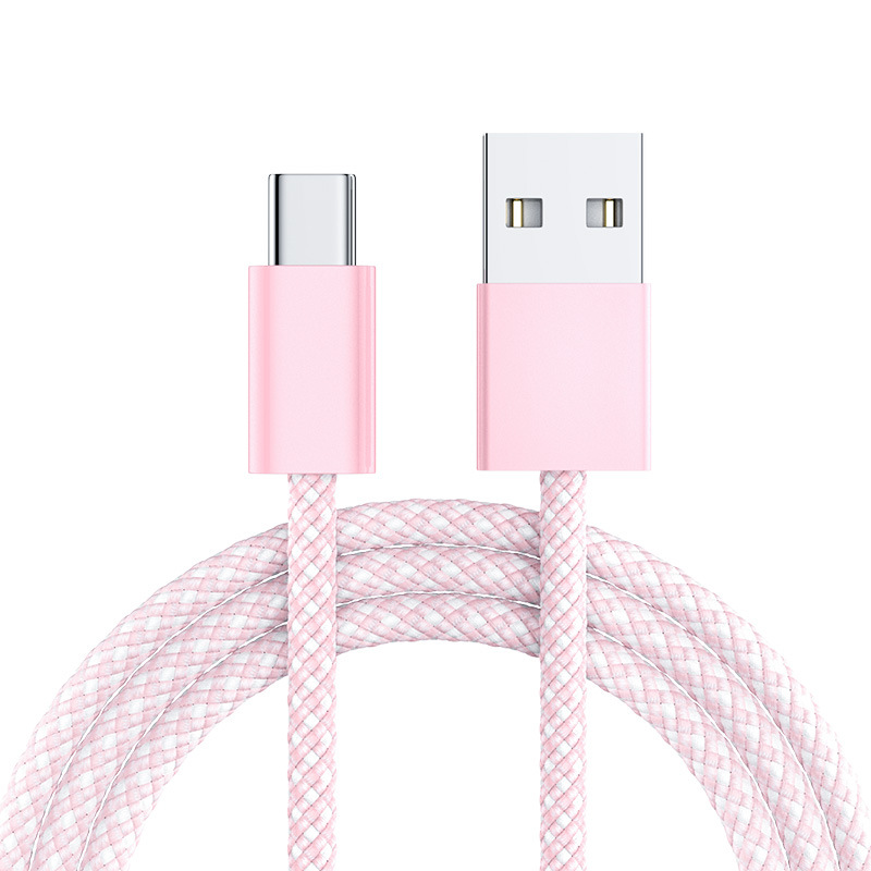 Type-C Data Cable Macaron Color for iPhone 15 16 Samsung Fast Charging USB Charging Cable