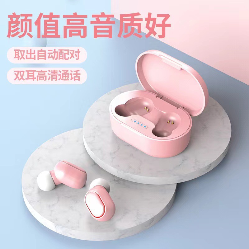 A6S Bluetooth earphone ultra-long battery life digital display mini in-ear E6SE7S wireless earphone Bluetooth