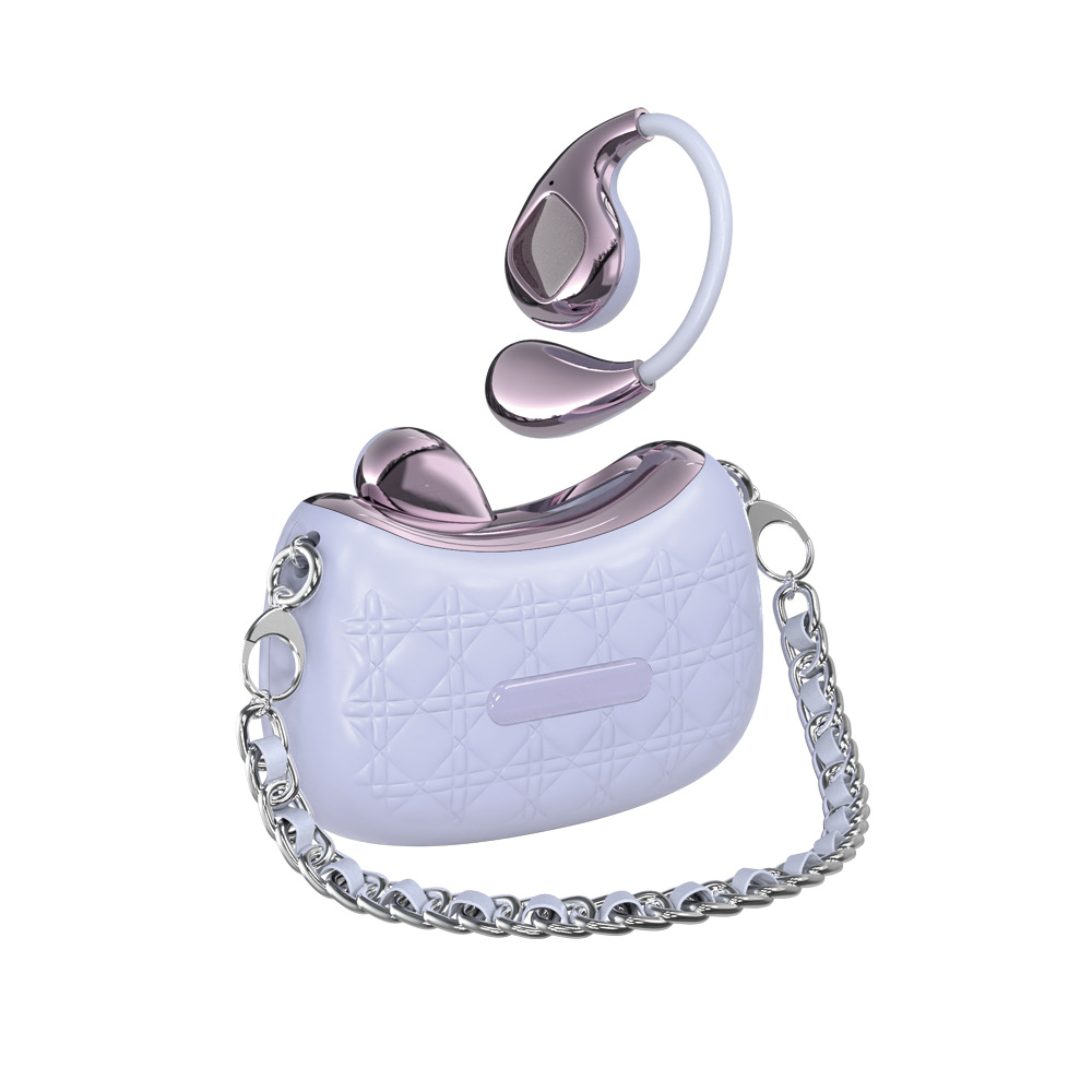 Strict small fragrance bag wireless Bluetooth earphone ear-hook non-in-ear open OWS bone conduction ultra-long battery life